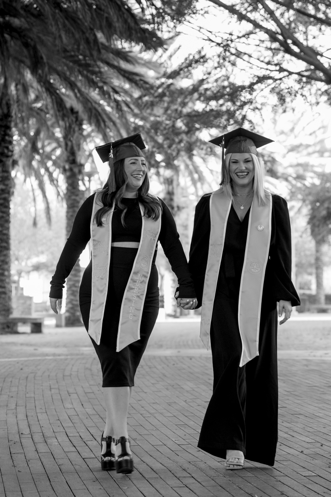 college grads black and white los angeles