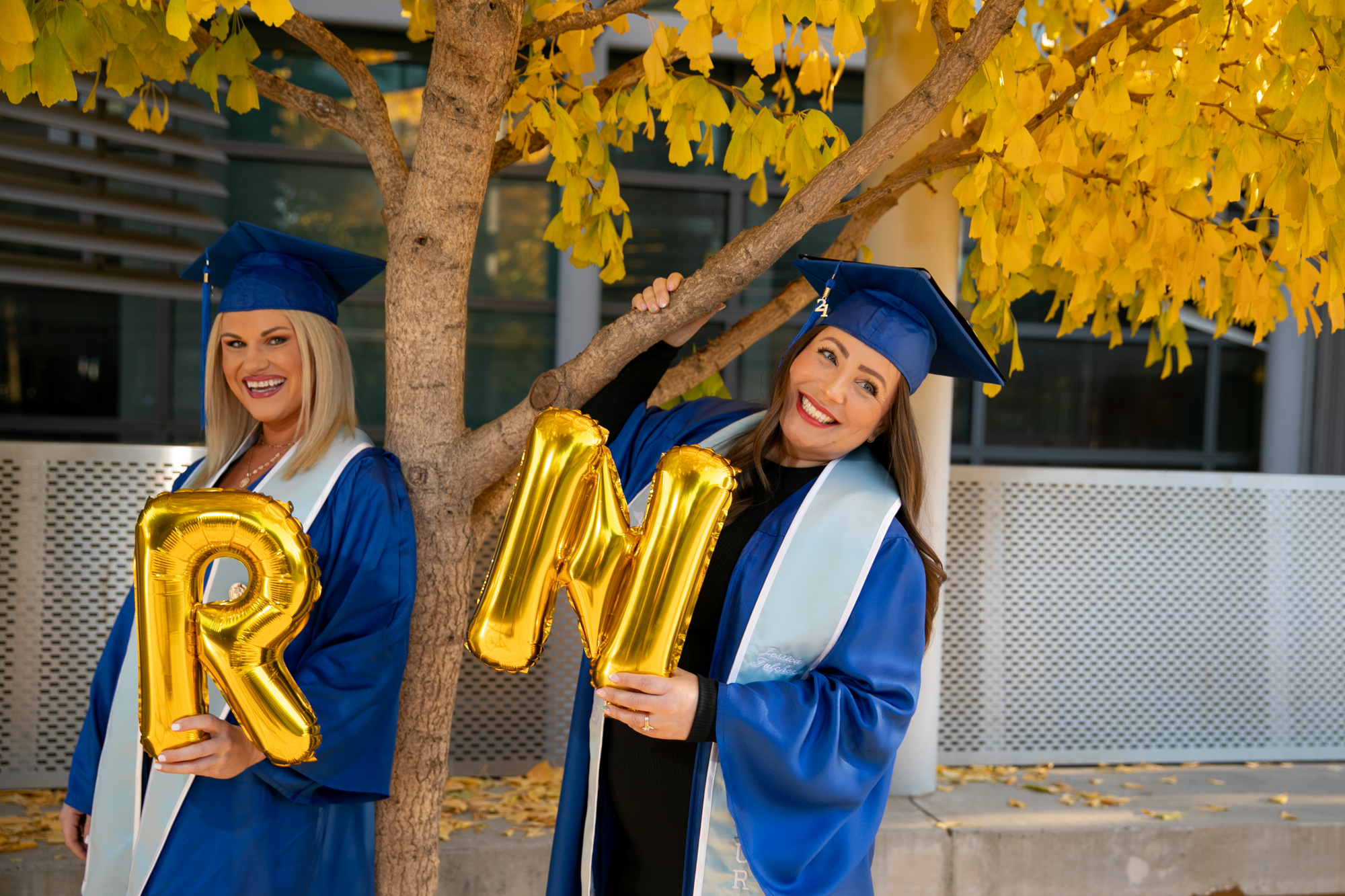 nursing student graduations with balloons