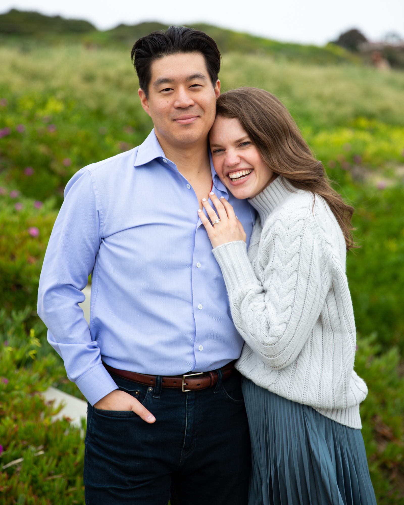 will rogers state beach engagement photography