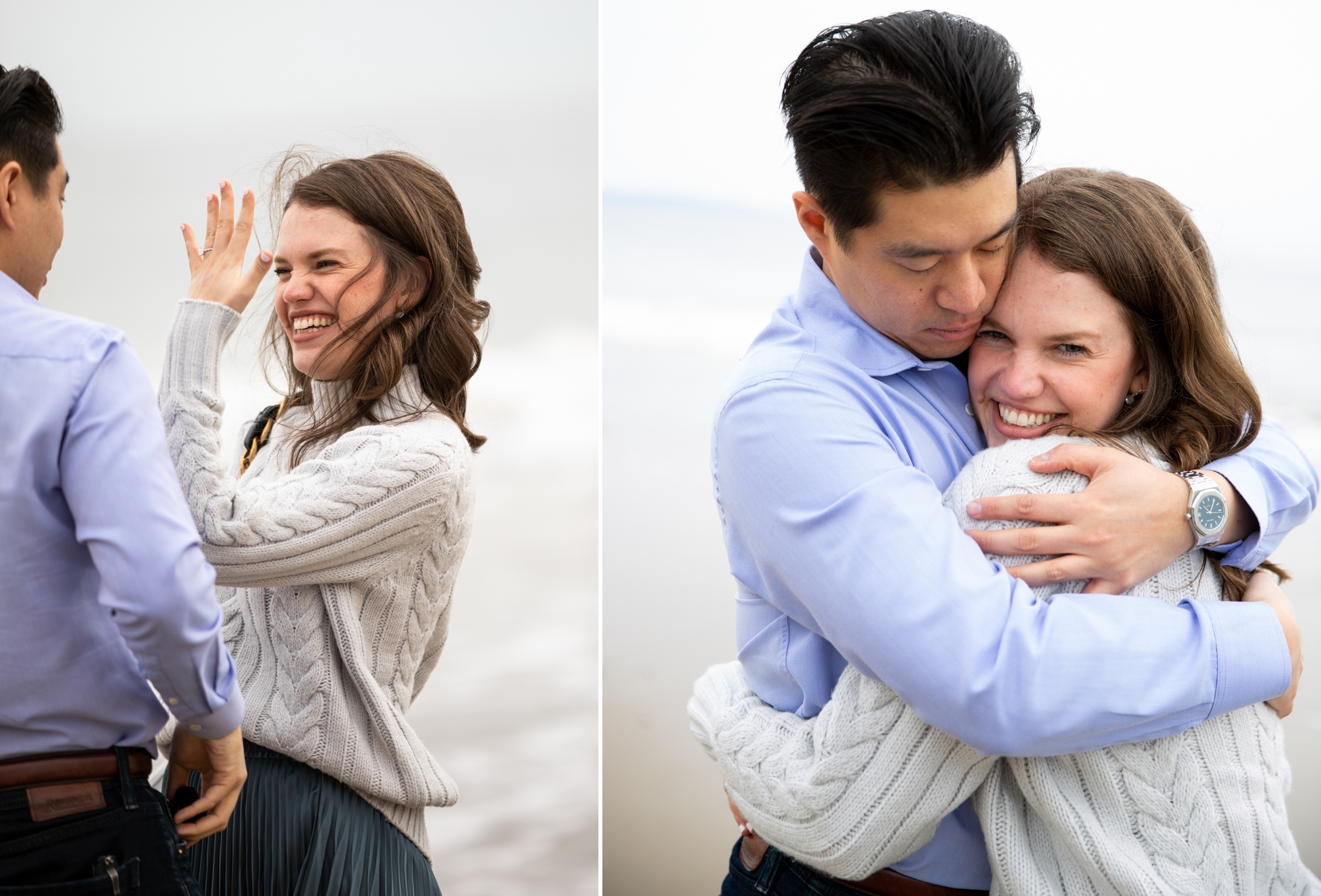 surprise proposal at will rogers state beach