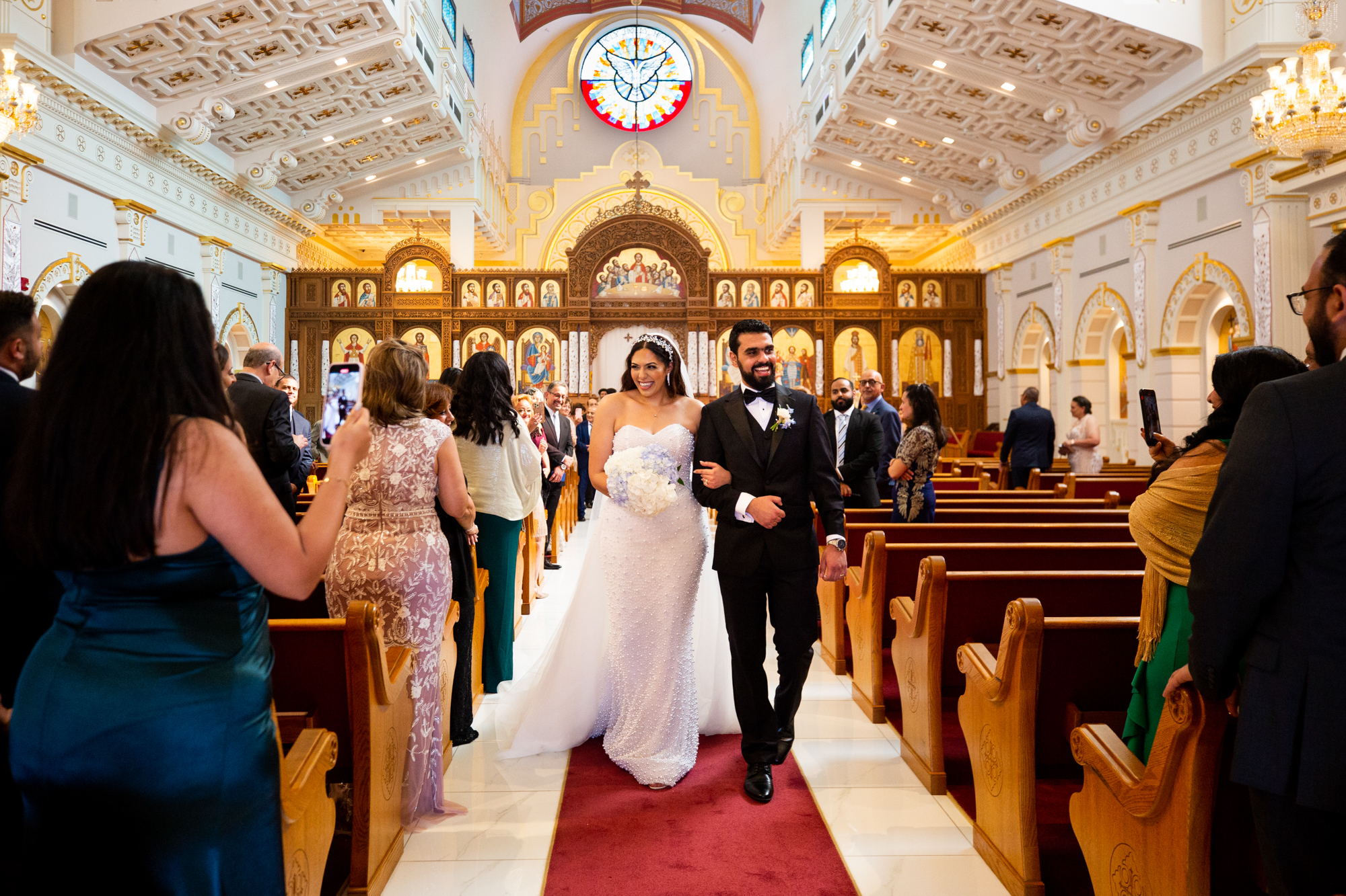 stunning wedding ceremony at St. Mercurius and St. Abraam Coptic Orthodox Church in Torrance