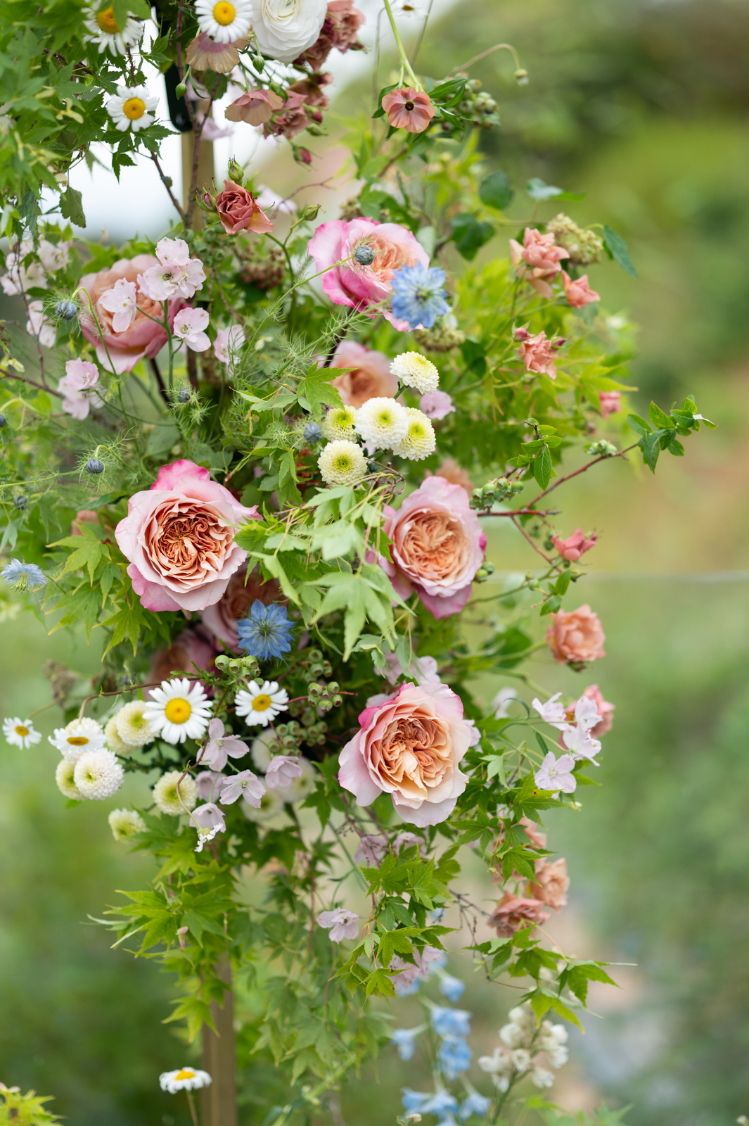 floral arch los angeles wedding