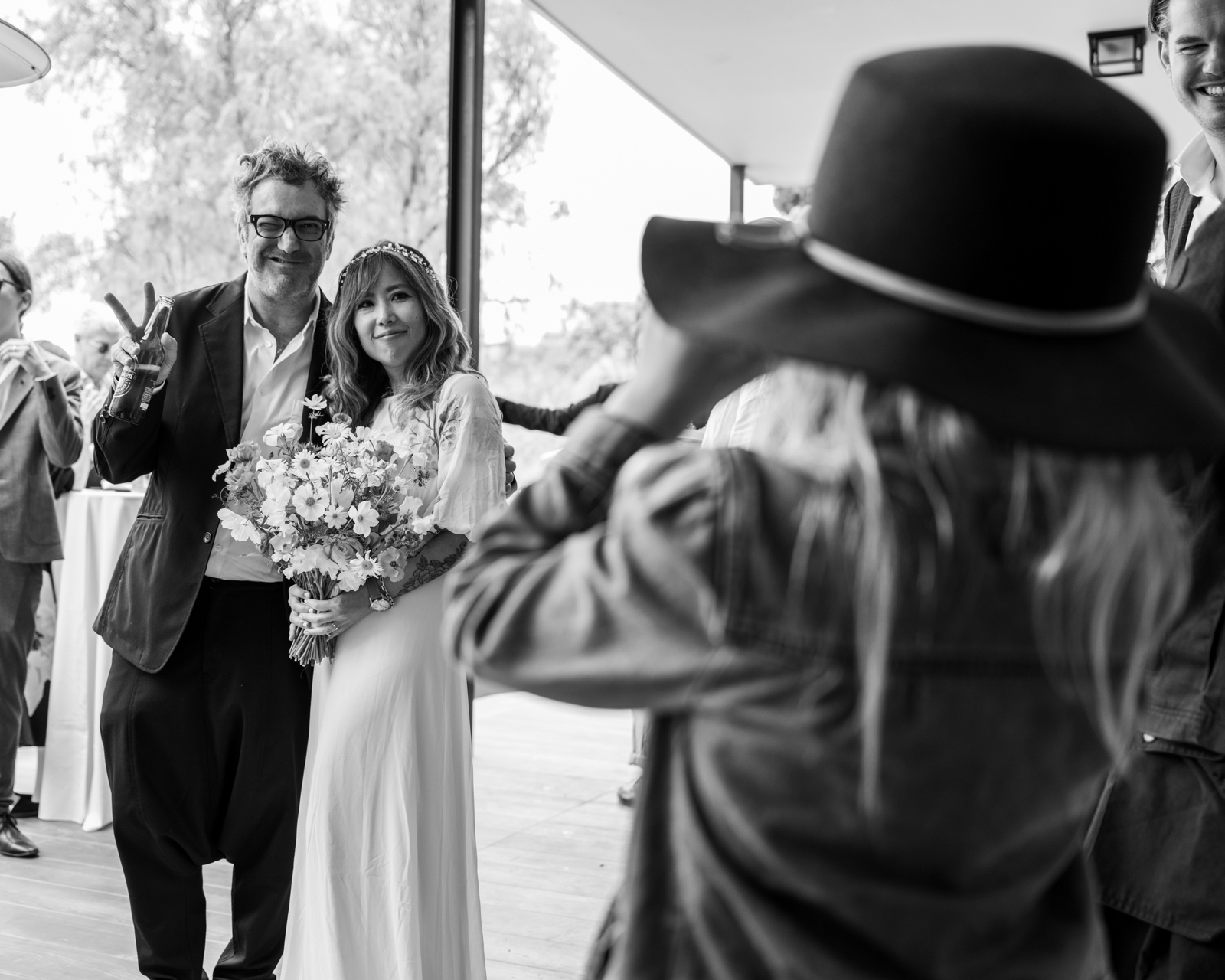 bride and groom los angeles