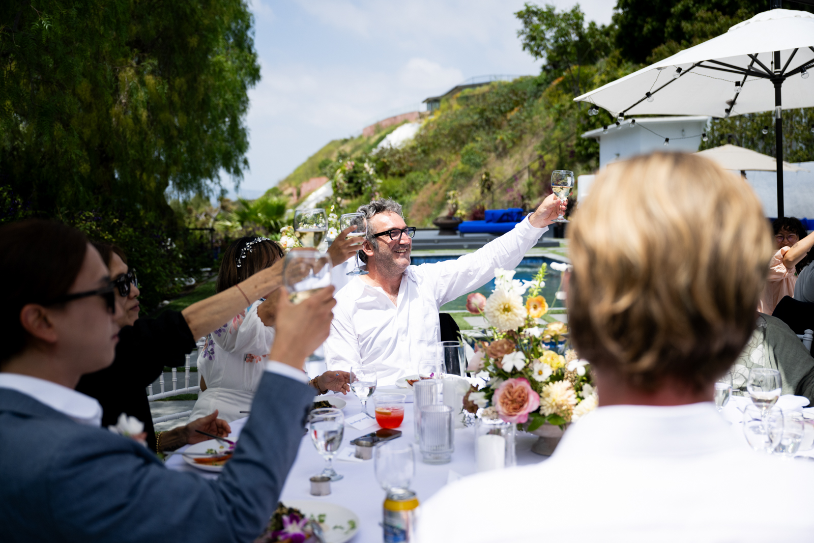 cheers bride and groom los angeles