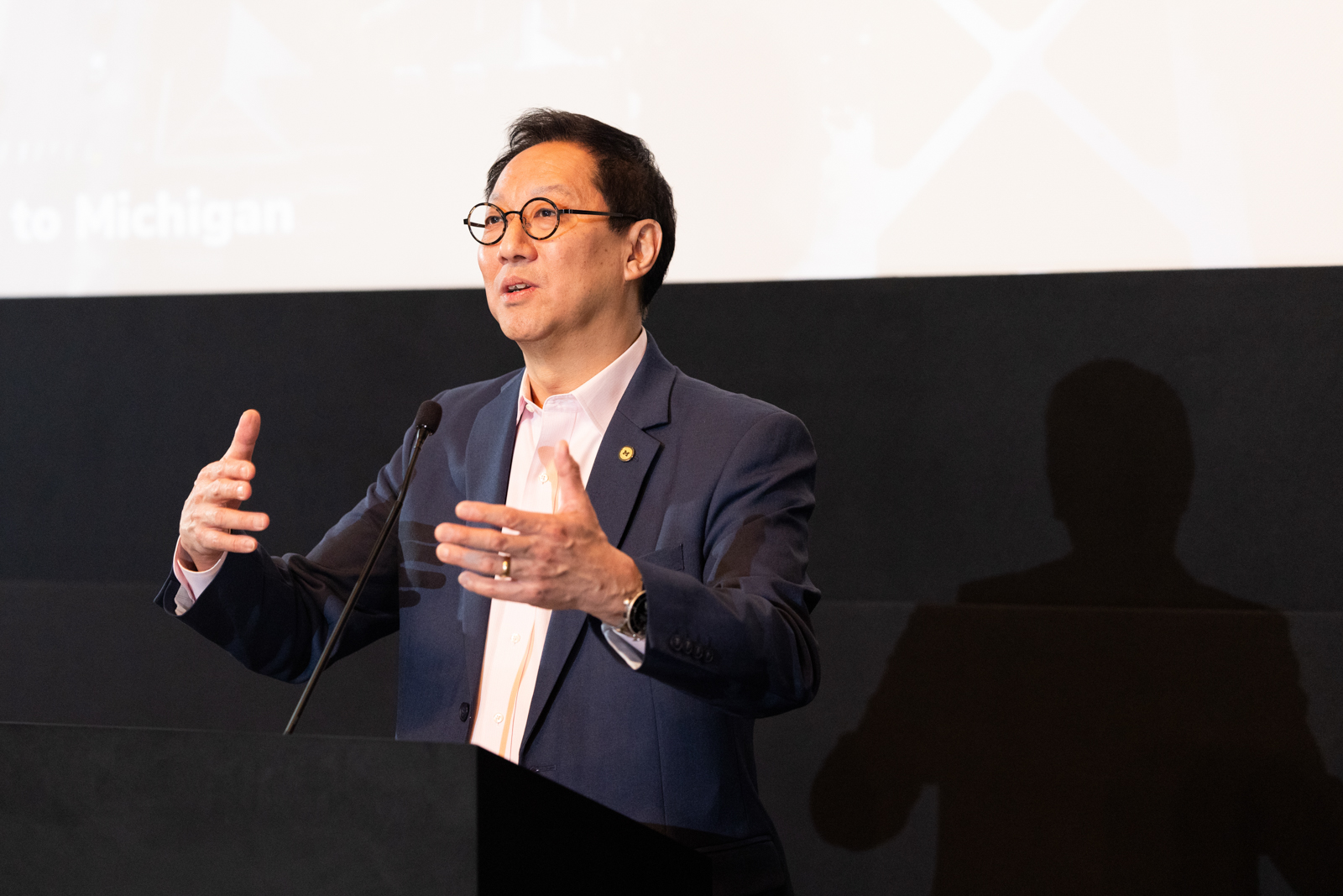 President Ono gives speech at United Talent Agency Beverly Hills